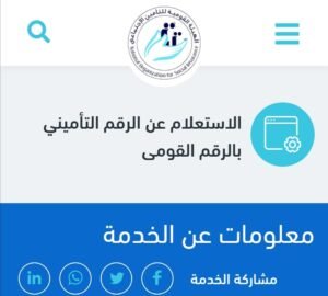 رابط الاستعلام عن الرقم التأميني