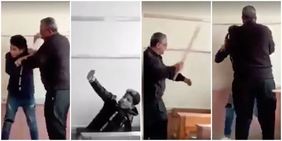 اعتداء ولى أمر بالضرب على معلم حتى رحيله