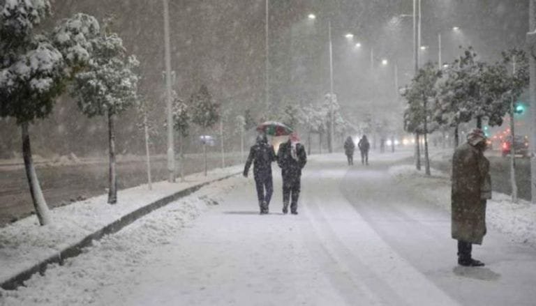 ثلوج في الأردن