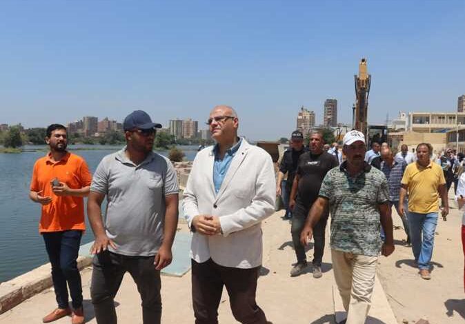 تطوير ممشى النيل ببنها