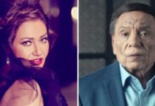 ليلى علوي تحتفل بعيد ميلاد عادل إمام