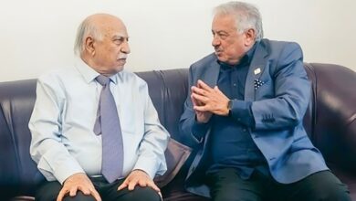 الدكتور عبد الرضا الديلمي مع الصحفي أسامة مهران