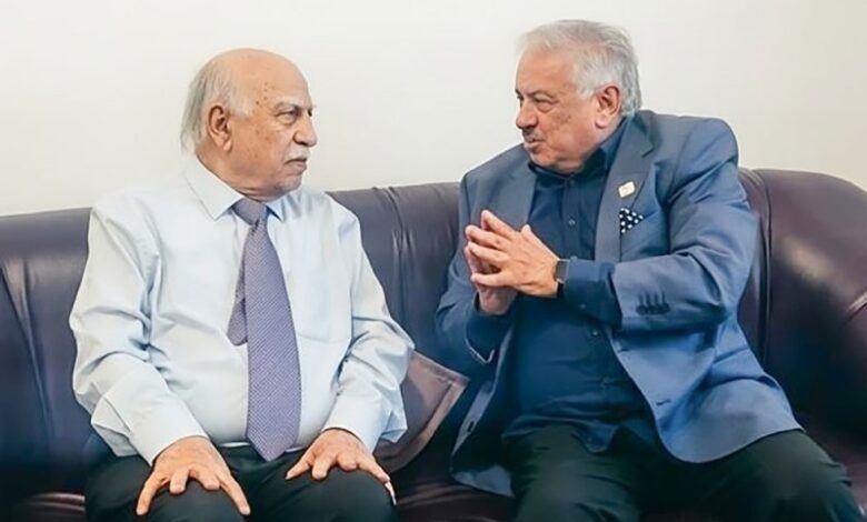 الدكتور عبد الرضا الديلمي مع الصحفي أسامة مهران